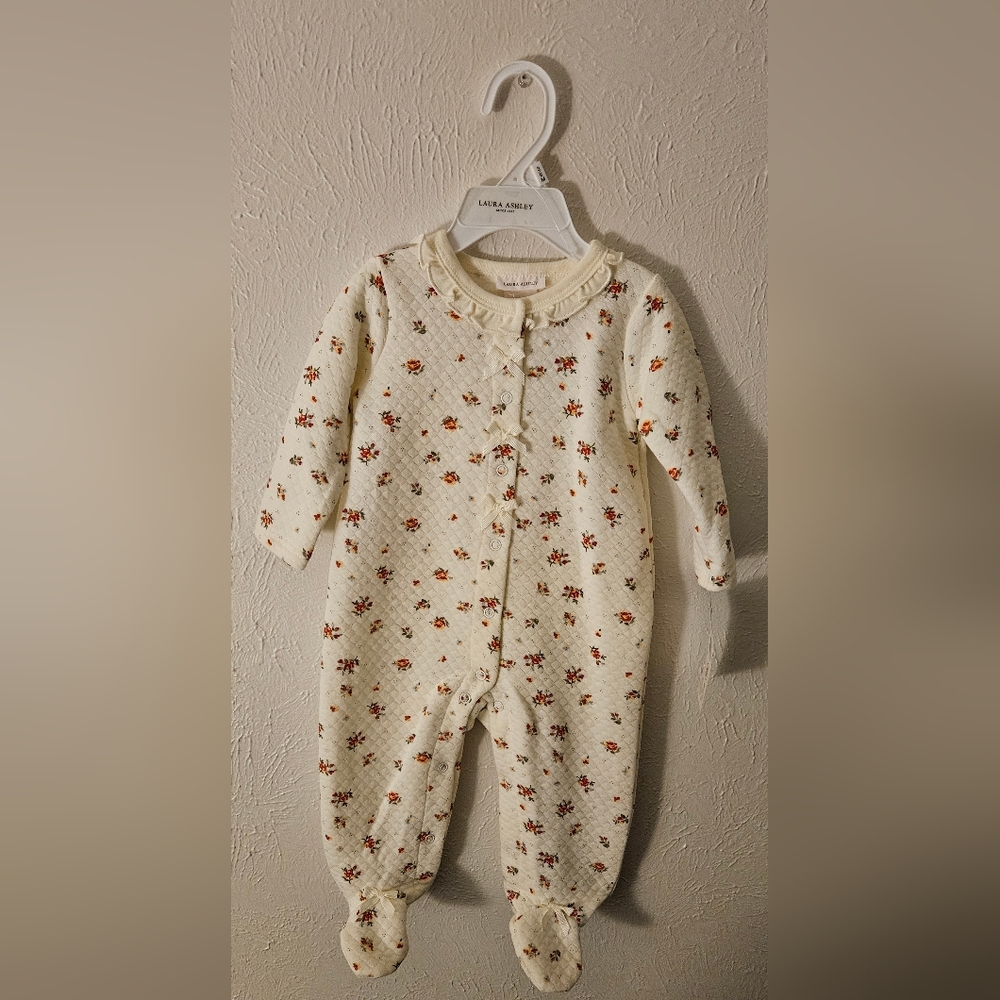 NWT Laura Ashley Baby Floral Sleeper
